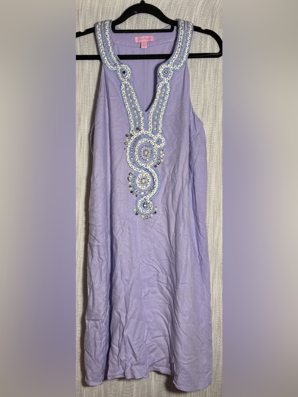 Lilly Pulitzer Valli Soft Shift, Light Lilac Verbena, Size S